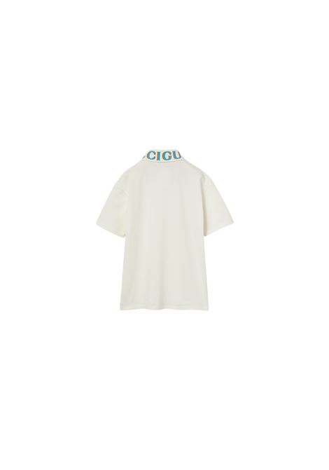 Polo Avorio Con Stampa Gucci GUCCI KIDS | 591426-XJGXX9275